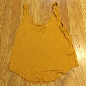 mustard yellow tank top